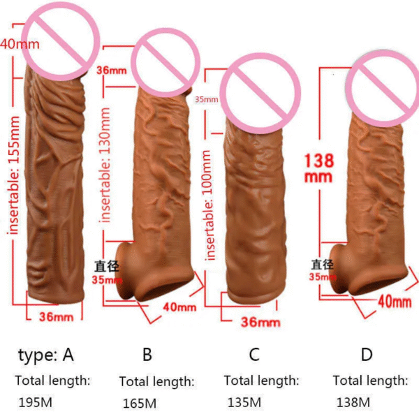 Soft Silicone Penis Extender Sleeve For Men In Pakistan